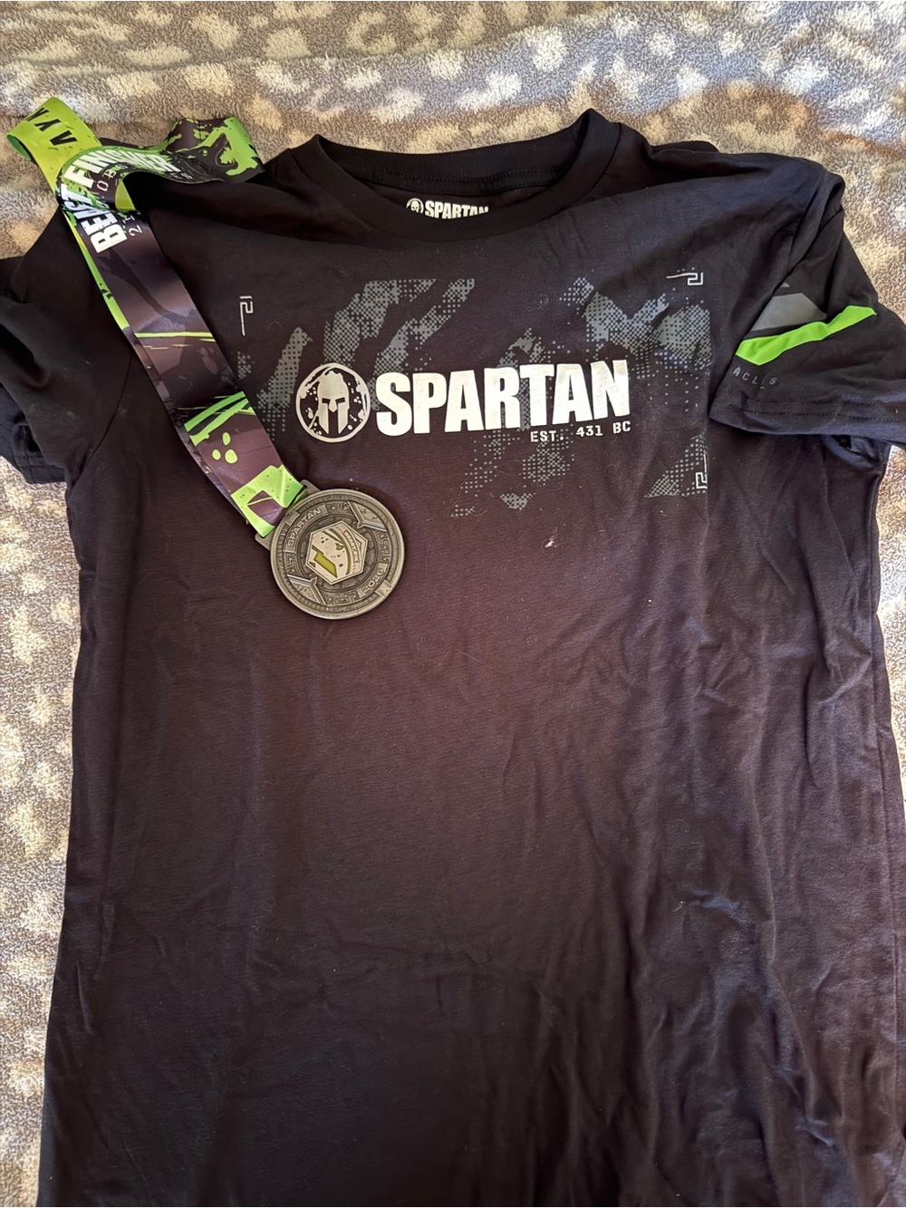 Unisex Spartan Beast 2026 Finisher Tee and Medal Combo